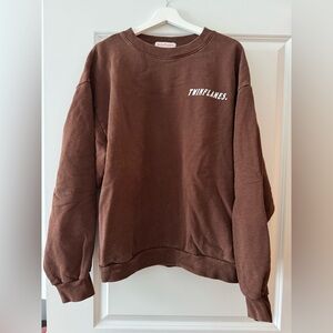 Twinflames Brown Sweatshirt Size XL